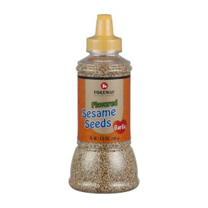 Przejdź do produktu Sezam biały prażony o smaku czosnkowym FOREWAY 100 g