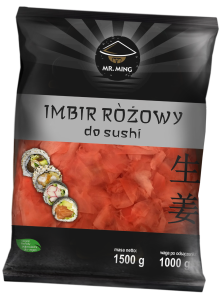 Przejdź do produktu Mr. Ming imbir różowy do sushi 1,5kg marynowany do dań japońskich