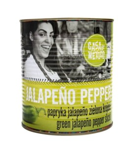 Przejdź do produktu CASA DE MEXICO Papryka Jalapeno zielona krojona 2,9kg