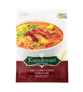 Przejdź do produktu Kanokwan pasta curry przyprawa sos tajska indyjska czerwona 50g ostra ostre