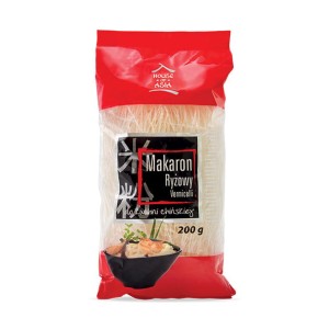 Przejdź do produktu Makaron ryżowy Vermicelli 200g vermiceli chiński azjatycki japoński