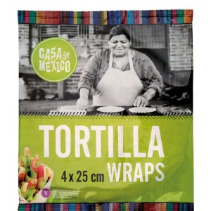 Przejdź do produktu Placek pszenny tortilla 25 cm 4 x 60 g