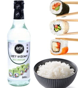 Przejdź do produktu Ocet ryżowy 500ml Asia Kitchen do sushi japoński biały