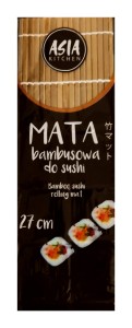 Przejdź do produktu Mata bambusowa do sushi 27cm x27 cm