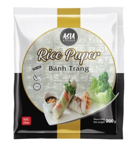 Przejdź do produktu Asia Kitchen Papier ryżowy okrągły 200g do sajgonek biały ciasto placki