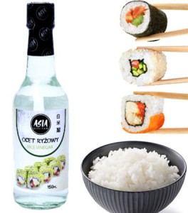 Przejdź do produktu Asia Kitchen Ocet Ryżowy 150ml do sushi japoński biały