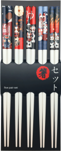 Przejdź do produktu Zestaw pałeczek do sushi PREMIUM Koty Szczęścia 22,5cm