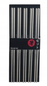 Przejdź do produktu Pałeczki do sushi ze stali nierdzewnej 5par