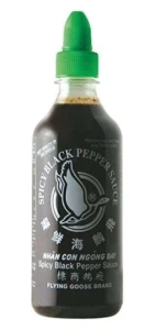 Przejdź do produktu Flying Goose Ostry sos z czarnego piperzu 455ml