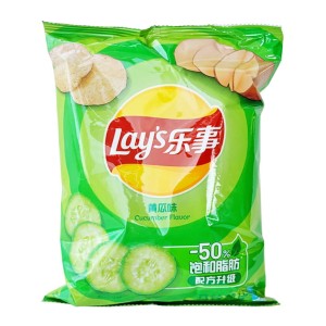 Przejdź do produktu Lay's chipsy ziemniaczane o smaku zielonego ogórka JAPONIA 70g