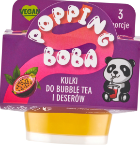Przejdź do produktu JOY Kuleczki do bubble tea o smaku marakui 130g kulki tapioka żelki boba