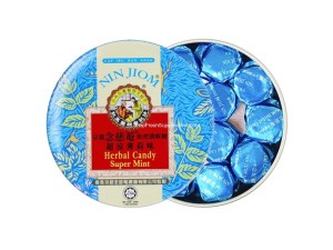 Przejdź do produktu Nin Jiom Cukierki ziołowe - mięta 60g na gardło katar kaszel