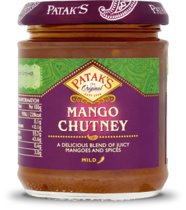 Przejdź do produktu Patak's Chutney Mango Słodki 340g indyjski sos do curry, ryżu, serów