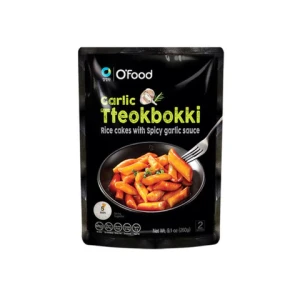 Przejdź do produktu O'FOOD Topokki tteokbokki z sosem czosnek chilli 260g Gluten Free Instant