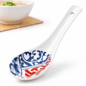 Przejdź do produktu Łyżka Botanica 13,75cm do Ramen Zupy Miso Sushi Azjatycka Ceramiczna