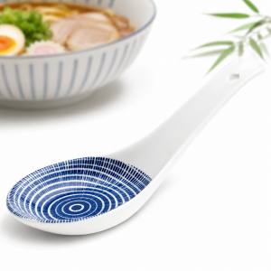 Przejdź do produktu Łyżka do Ryżu Tokusa Blue China 13,75cm Azjatycka do Ramen Miso Pho