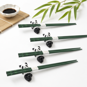 Przejdź do produktu Zestaw Pałeczek Z Podstawkami x4 Motyw PandaBambus do Sushi Ramen Udon Ryżu