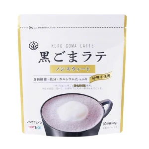 Przejdź do produktu Kuki Kuro Goma Latte 100g z Czarnym Sezamem do Napojów Deserów JAPOŃSKA
