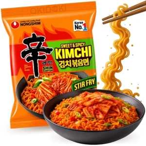 Przejdź do produktu Nongshim Shin Kimchi Stir Fry 137g Koreański Makaron Instant Smażony Ostry