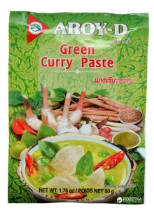 Przejdź do produktu AROY-D Pasta Curry zielona 50g do zup curry stir fry przyprawa tofu