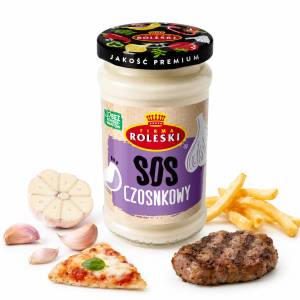 Przejdź do produktu Roleski Sos Czosnkowy 240 ml do kebaba pizzy frytek kanapek mięsa burgerów