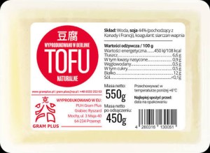 Przejdź do produktu Gram Plus Tofu Naturalne 450g Sojowe Wegańskie Do Smażenia Curry Azjatyckie