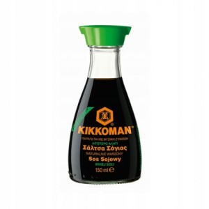 Przejdź do produktu Naturalnie warzony sos sojowy 150 ml mniej soli Kikkoman do sushi japoński